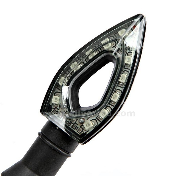 29 Front Rear Turn Signal Light 12V Amber 12 Led Custom Flasher Lamp Honda Yamaha Suzuki@3